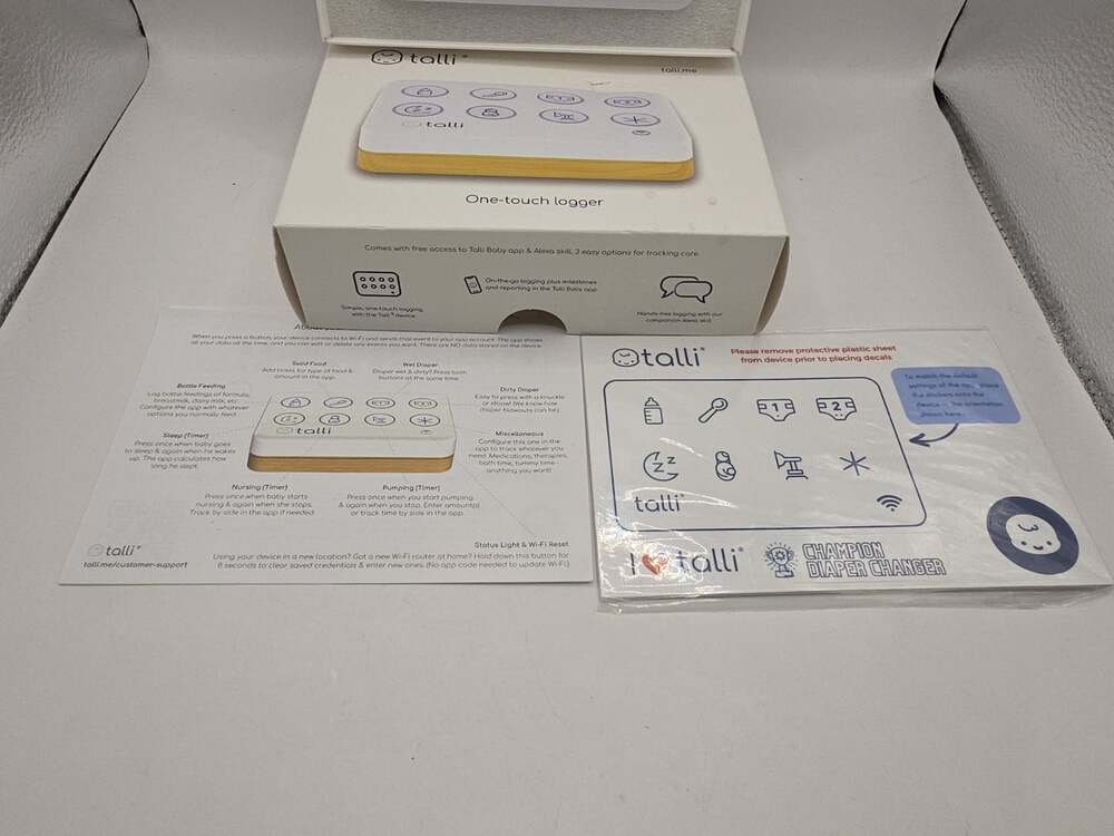 Talli One-Touch Logger Baby Logging Device Timer Feeding Changing - Open Box - Picture 2 of 8